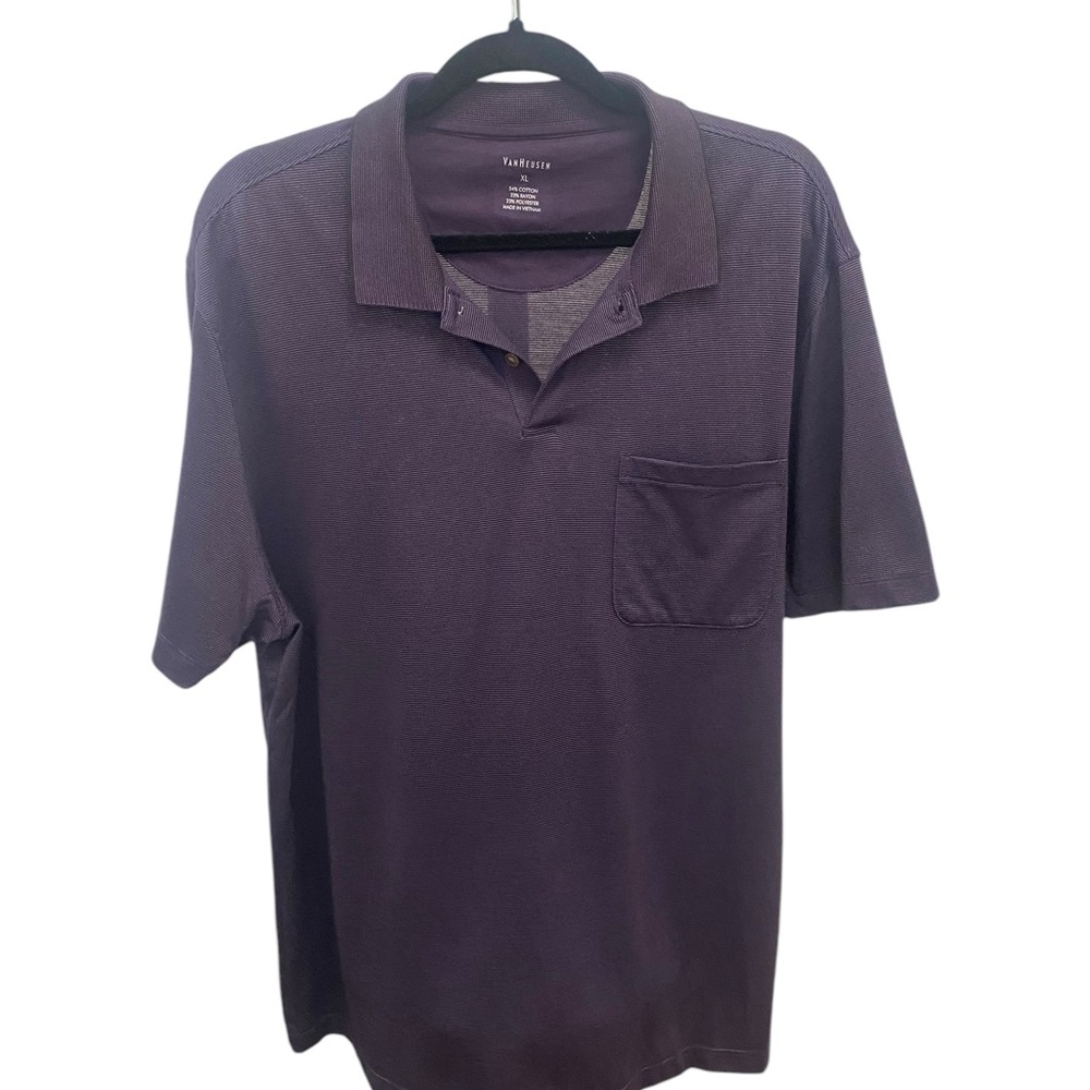 Van Heusen Men's Purple Polo Shirt XL